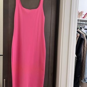 Zara Vibrant Pink Midi Dress